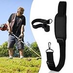 Trimmer Shoulder Straps, Reliable Sturdy Nylon Metal Leaf Blower Shoulder Strap Universal Weed Wacker Strap for Weedeaters Clearance Weed Wacker Trimmer of Various Types (Black)