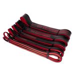 Undersun Resistance Bands for Working Out | 5-Level Heavy Resistance Bands, Door Anchor, Workout Program | Heavy Duty Fitness Resistance Bands | Red/Black