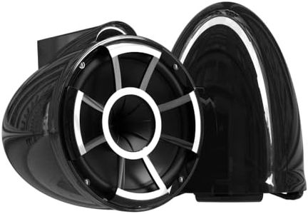 Wet Sounds | REV 10 B-FC SS V2 | Revolution Series 10" Black Tower Speakers with Fixed Clamp 1 7/8"-3"