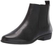 Aerosoles womens Step Dance Ankle Boot, Black Leather, 5.5 US