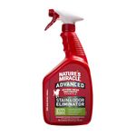 Nature's Miracle Advanced Platinum Stain & Odour Remover for Dogs, Prevents Repetitive Marking, Eliminates Severe Dog Messes, Perfect for Carpets, Hard Floors, Sofa, Trigger Spray - 946 ml