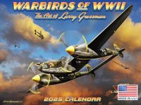 Vintage Airplane Calendar 2025 Larry Grossman Warbirds WW2 Aviation Monthly Wall 12 Month | Made In The USA