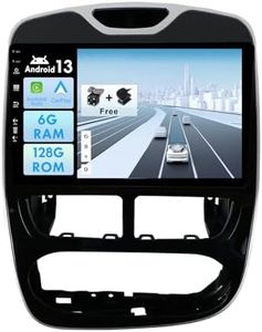 10 pollici IPS Android 12 Autoradio Stereo Navigazione GPS per Renault Clio 4 2012-2016 Supporto Carplay DSP Android Auto Blutooth WIFI SWC RDS FM 360 Fotocamera-2 Din 6G+128G