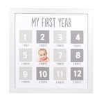 Pearhead First Year Photo Frame, White