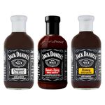 BBQ Sauce Set Bundle With Jack Daniels Original BBQ Sauce 553g, Jack Daniels Honey BBQ Sauce 553g & Jack Daniels Sweet & Spicy BBQ Sauce 553g (3 pack)