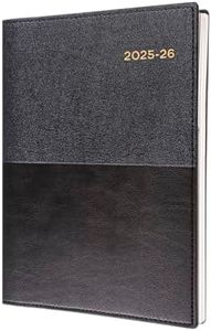 Collins Vanessa - A4 Day to Page Financial Year 2025-2026 Diary/Planner - Black