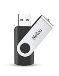 Netac 64GB USB 2.0 Flash Drive, Swivel Design Memory Sticks, Pen Drive, Usb Sticks for Data Storage, Zip Drive and jump Drive with LED Light