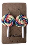 Lolly earrings, Lollipops, Lolly Earrings, Lollipop Earrings, Lolly Hooks, Candy Earrings, Candies Drop And Dangle (Yellow Multi)