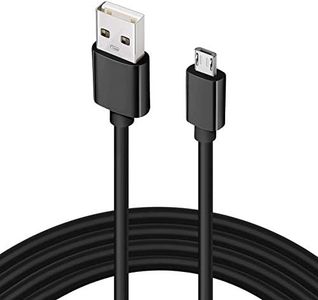 Master Cables Black Garmin Compatible Replacement - Micro USB Cable – Connects with PC - Helps to Update and Transfer Data – Plug and Play - 6 ft. Long Wire. Garmin Part Number: 010-11478-01