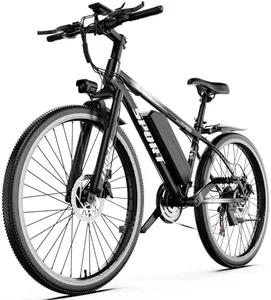 1500W Electric Bike for Adults, Ebike with 7-Speed, 26" Tires and Front Fork Suspension, 480Wh Removable Battery, 65Miles 28MPH Electric Bicycle for Commute, Lightweight Electric Mountain Bike