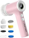 PUFTEM Electric Shower Scrubber, Cordless Bathroom Scrubber, Dual Direction