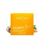 Twacha Milk Turmeric Body Polish With Coconut Oil & Shea butter For Hydrate & Polish the Skin Body Scrub for Men & Women Removes Sun Tan, Skin Brightening - For All Skin Types