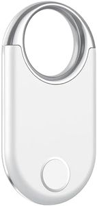 Air Tracker Tag 1 Pack, White - Bluetooth 5.3 Tracker and Item Finder Work with Apple Find My (iOS/iPadOS/MacOS Only), Locate Keys/Luggage/Backpack and More, Replaceable CR2032 Coin Battery