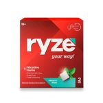 RYZE Nicotine Gum 2mg | Frosty Mint | Soft Chew, Easy on Throat, Sugar Free | Aids in Quitting Smoking & Chewing | Smoking Cessation | 270 gums (9 Gums Each Pack) | Combo Pack of 30