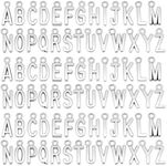 SAVITA Letter Charms Mini Uppercase