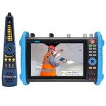 IP Camera Test Tool IPC-9800CLMOVTADHS Pro Multi-functions CCTV Tester 7inch IPS Touch Screen Monitor 8MP SDI TVI AHD CVI TDR OPM VFL POE Camera 8K H.265 With HDMI&VGA Input
