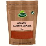 Organic Cayenne Pepper 1kg by Hatton Hill | Cayenne Pepper Rich, Deliciously Warm, Smoky Aroma, Make it an Appealing Addition to Many Dishes.