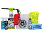 Chemical Guys HOL148 16-Piece Arsenal Builder Car Wash Kit with Foam Gun, Bucket and (6) 16 oz Car Care Cleaning Chemicals (Works w/Garden Hose)