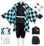 Kochou Cosplay Costume Kochou Outfit Cosplay Kimono Outfit Uniform Costume Role Play Full Set (XX-Large,Kamado Tanjirou)