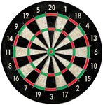 Franklin Sports Bristle Dart Board - Professional Steel Wire Dartboard - Regulation Sized 18" Inch Steel Tip Darts Board - Self Healing Sisal Dartboard for Adults