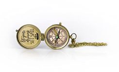 Handmade Pocket Compass | Cary London | Antique Vintage | Brass Compass | Leather Box | Exquisite Nautical Compass | Home Office Table Decor | Gift for Every Occasion | Super7One