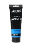 BRUSTRO Artists Acrylic Paint 120ml Fluorescent Blue