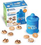 Learning Resources Smart Counting Cookies - 13 Pieces, Ages 18+ Months Toddler Counting & Sorting Skills, Toddler Math Learning Toys, Play Food for Toddlers, Chocolate Chip Cookies