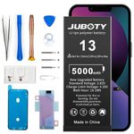 JUBOTY 5000mAh Battery for iPhone 13, Li-ion New Upgraded High Capacity Battery Replacement for iPhone 13 Models A2635 A2634 A2633 A2631 A2482 with Professional Repair Tool Kit (13, 5000mAh)