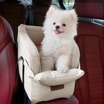 Dog Car Seat Centre Console Dog Booster Dog Car Seat Small Dog Cat Booster Seat for Dogs Cats Pets Up to 22lbs