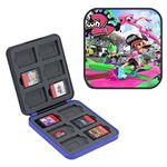 TMG Game Case Holder Compatible with Nintendo Switch Games Card and Storage 12 Switch Game Cartridge, Soft Lining Rubber and Portable Switch Game Holder - Black