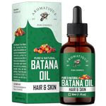 Aromatique Batana Oil - Pure Batana Oil for Hair Growth By Dr Sebi Sourced from Honduras, Batana Oil Cold Pressed, Derived from Palm Nut Oil for Hair & Skin (30 ML)