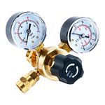 YaeTek Argon CO2 Regulators Gauges Gas Welding Regulator CGA580 Compatible with Miller Lincoln Mig Tig Weld 0-4500PSI / 0-10BAR