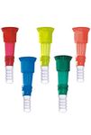 A. K® PVC Jointer, 1" Connector Nop for Water Supply Pipe and Taps 1" in Fitting Size in Mouth and 6" Inch Long ; Multi-color ; Pack of 5