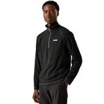 Regatta Mens Montes Half Zip Fleece Pullover- Black - XL