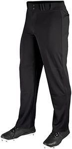 CHAMPRO Men's MVP Ob Open Bottom Loose-fit Baseball Pants Black