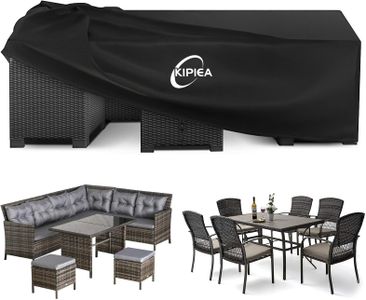 Kipiea Square Outdoor Furniture Cover – Waterproof 420D Heavy Duty, 200x200x90cm