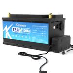 12V 100Ah LiFePO4 Lithium Battery, Up to 8000 Cycles, Built-in Smart 100A BMS, Perfect for RV, Solar, Marine, Overland/Van, and Off Grid Applications