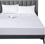 Lirex Fitted Sheet, Double Size 100% Egyptian Cotton 300 Thread Count Soft Breathable Fitted Sheet, White