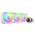 NZXT Kraken 360 RGB - 360mm AIO CPU Liquid Cooler - Customizable 1.54"" Square LCD Display for Images, Performance Metrics - High-Performance Pump - 3 x F120 RGB Core Fans - White