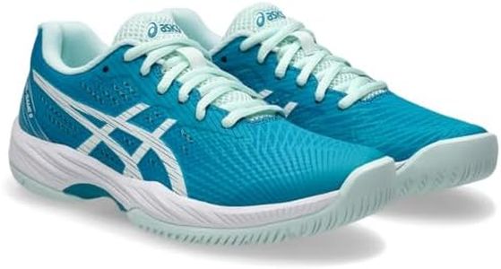 ASICS Women Gel-Game 9 Teal Blue/White Tennis Shoes - 7 UK (1042A211.406)