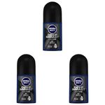 NIVEA MEN Deep Impact Freshness Deodorant Roll-on - For MEN, 50ml (Pack of 3)