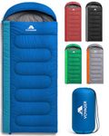 Voyager Sleeping Bag for Adults – Lightweight & Compact, Waterproof, 3-4 Season Warm & Cold Weather, Machine Washable, Ideal for Camping, Hiking & Backpacking, 220x30x80cm