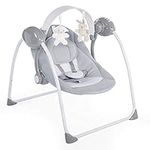 Chicco Relax & Play Swing for Babies, Cool Grey | Fully Adjustable, Automatic, Musical, Padded Baby Bouncer