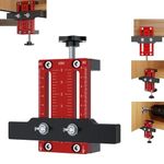 Adjustable Cabinet Door Installation Positioner, Aluminum Alloy Cabinet Hardware Jig, Cabinet Door Mount Locator Versatile Hardware Jig for Woodworking