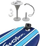 Hooshion Bodyboard Wakeboard Foam Surfboard Mount Kit Surfing Mount with Anti-Lost Strap for GoPro Hero 8/7/6/5/4/3+/3/2/1 (White)