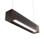 KARBAN Airzone Lite 3-In-1 Bladeless Ceiling Fan with Air Purifier & Light for Home & Office | CFD Technology Handcrafted Wooden Versatile Air Circulator Or Tower Fan (Brown, White LED Light)