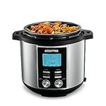 Gourmia ExpressPot 6 Quart Multi Function 14 Program Pressure Cooker, Stainless Steel