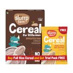 Slurrp Farm No Added Sugar, No Salt, Sprouted Ragi Powder | 100% Natural Ragi Flour | Free Mango Cereal Trial Pack | 250g + Free 50g