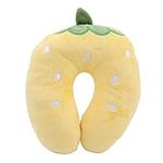 Natudeco Nursing Posture Pillow Baby Sitting Support Cotton Cover Baby Breast Feeding U Shaped Travel Neck Head Support Pillows(D)