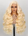 Arabella 5X6 613 Lace Front Wig Human Hair 613 Glueless Wigs Human Hair 240% Density 613 Human Hair Wig Pre Cut Lace and Pre Plucked (18inch, 613 6X5 Body Wave Wig)